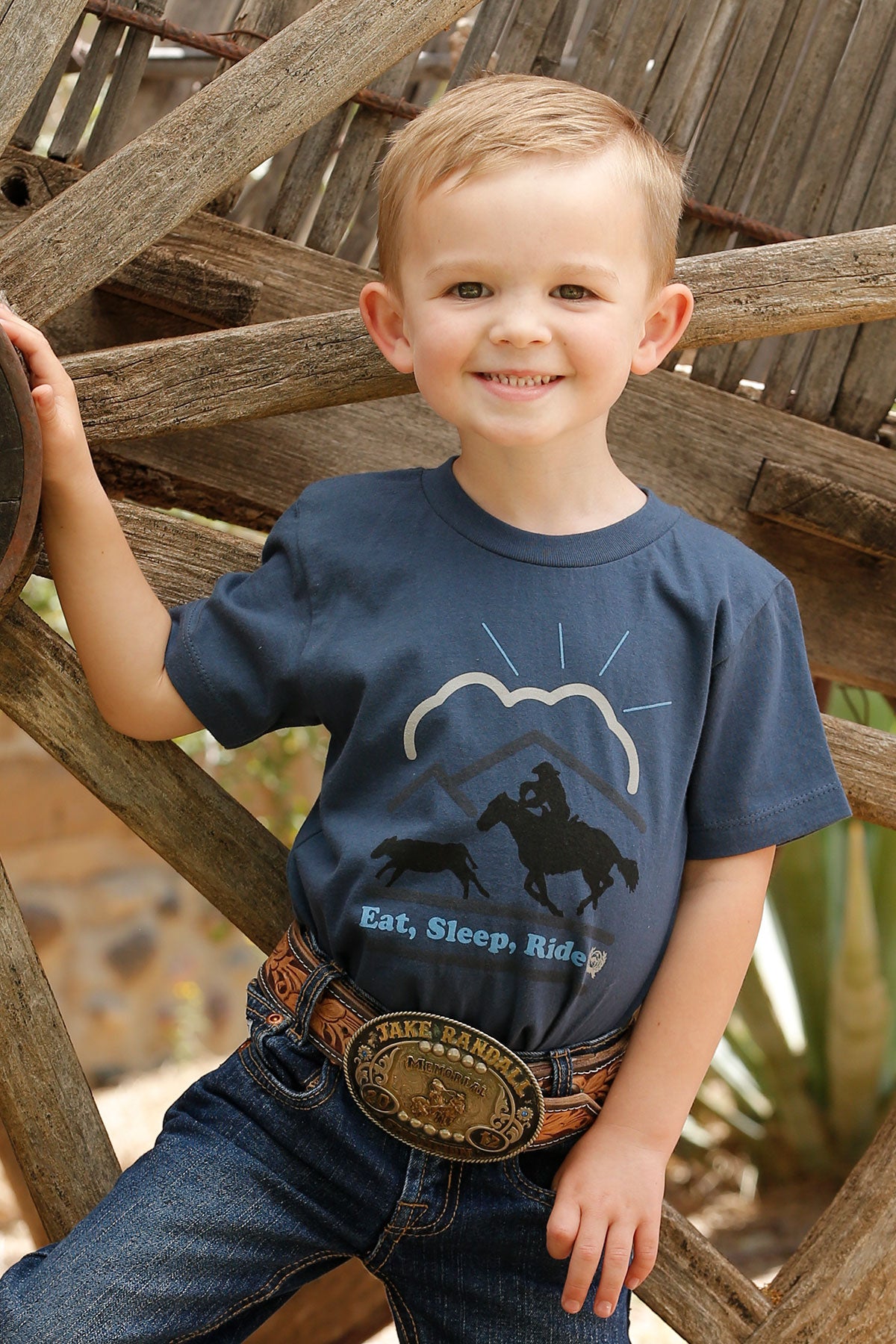 Custom Cowboy Organic Children's Shirt