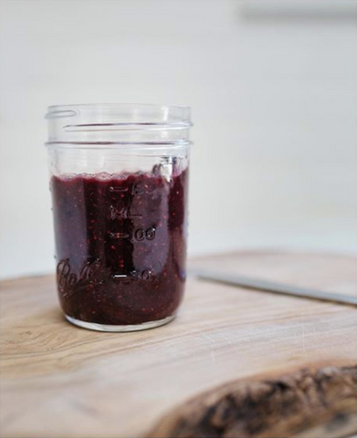 Kaibae healthy vegan baobab berry quick jam in a jar