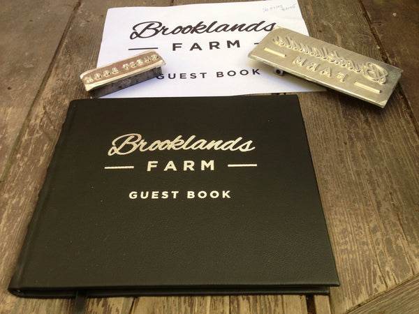 Corporate Guest book with embossed logo
