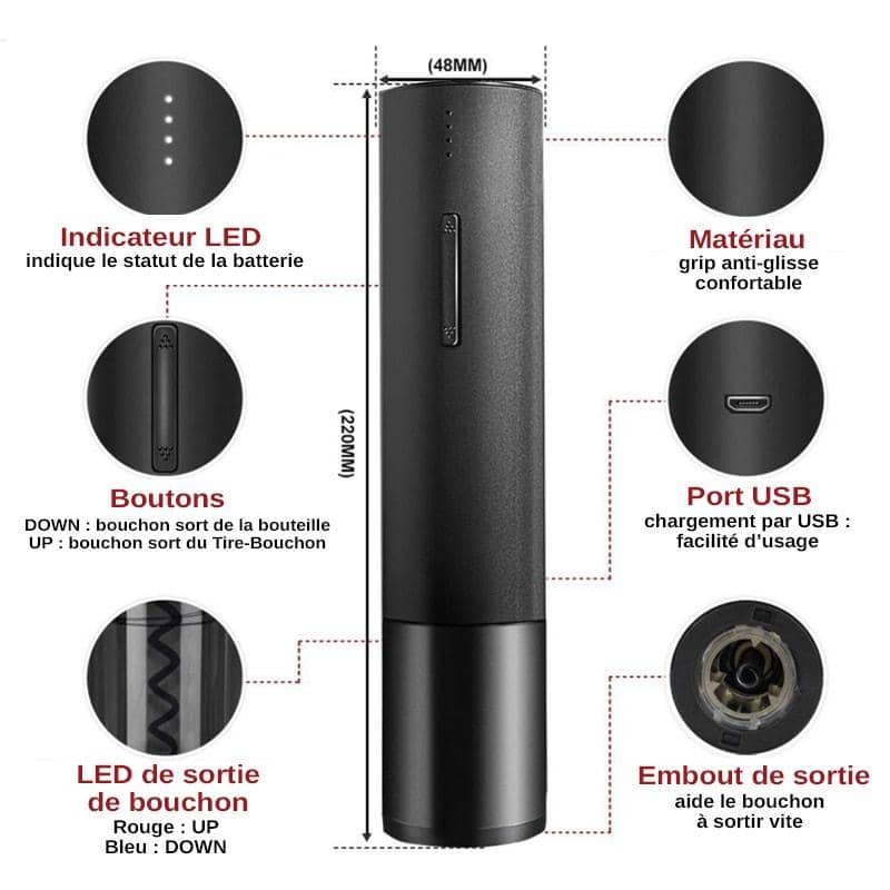 Ouvre Bouteille_Electrique_Rechargeable_Zen-Up_specificites_et_fonctions_Le_Bon_Tire-Bouchon