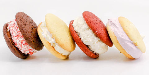 four christmas whoopie pies