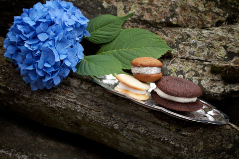 flower blooming with whoopie pies