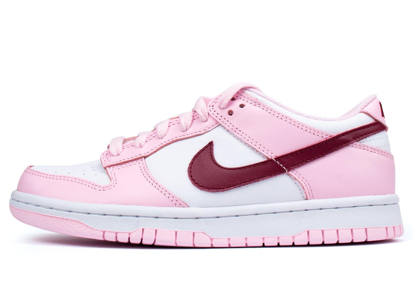 nike low dunk pink foam