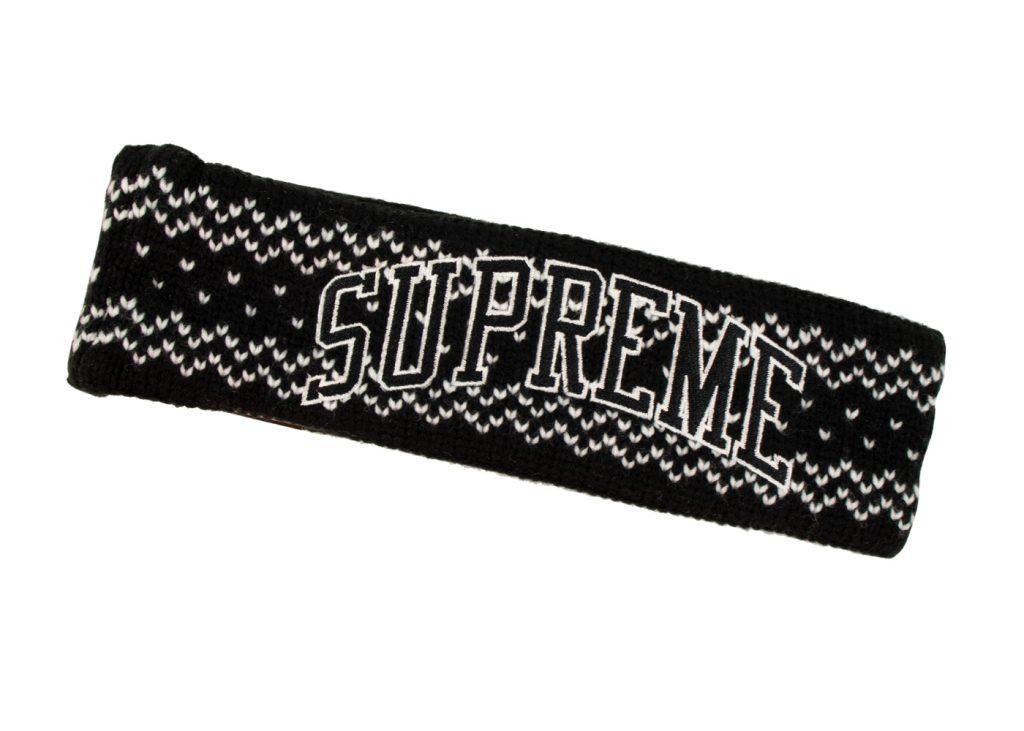 Supreme⁄New Era Arc Logo Headband "FW17" Black | ALPHET