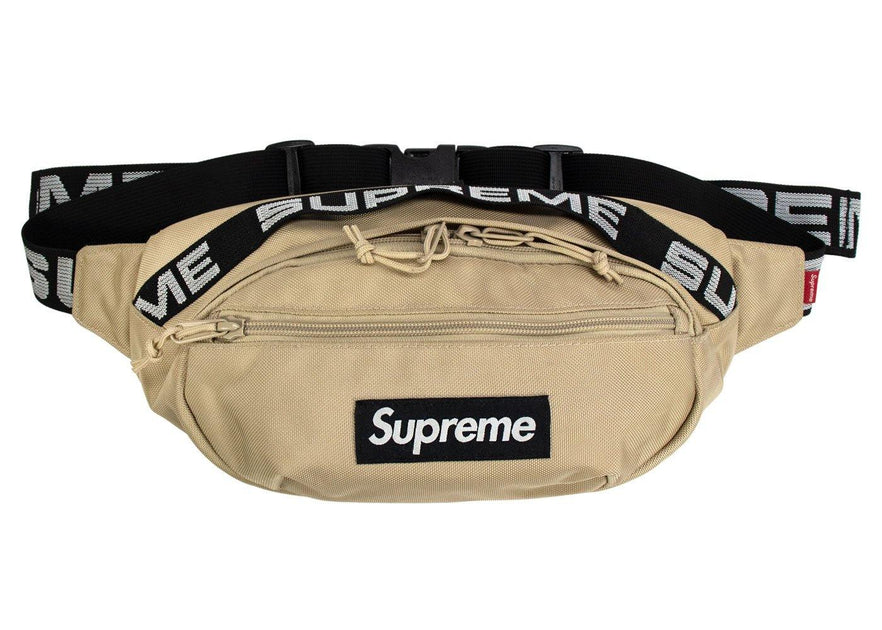 supreme ss18 waist bag tan