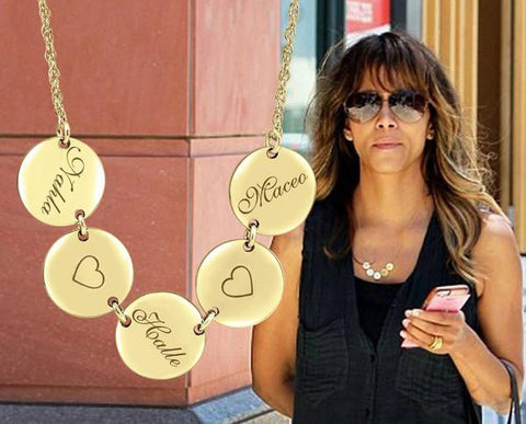 Halle Berry Family Necklace