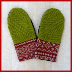 recycled sweater mittens