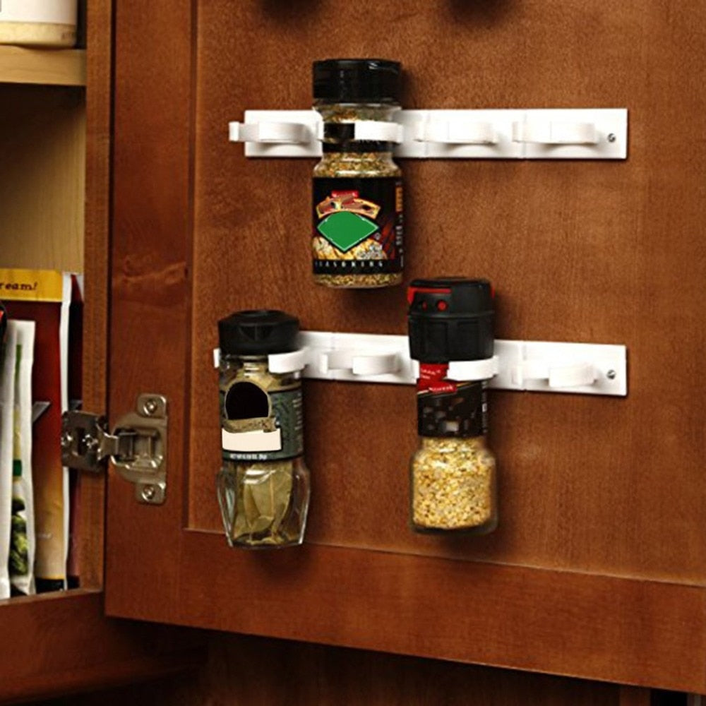 2 4 Layers Spice Organizer Rack Lightweight Wall Cabinet Door