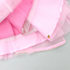 Pre Order: Off Shoulder Pink Rose Gown With Wings