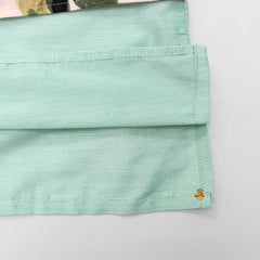 Pre Order: Mint Green Asymmetric Kurta With White Pyjama