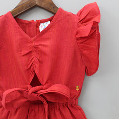 Stylish Weaved Short Jumpsuit