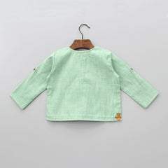 Green Kurta With Pocket