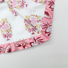 Pre Order: Floral Printed Top With Dhoti