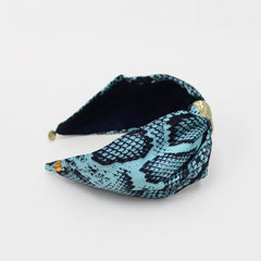 Blue Printed Hair Band