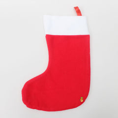 Christmas Tree Patch Flannel Stocking
