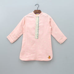 Pre Order: Sequin And Thread Embroidered Kurta With Pyjama