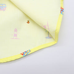 Pre Order: Beach Print Yellow Shirt
