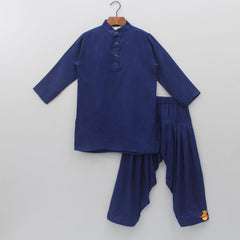 Kurta With Printed Jacket And Patiala