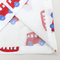 Red Bus Printed Sleepwear