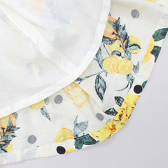 Pre Order: Yellow Rose Print Dress