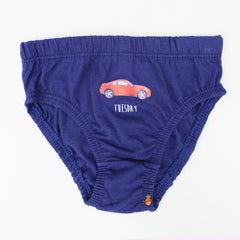 Stripped And Vehicle Printed Underwear - Sets Of 7