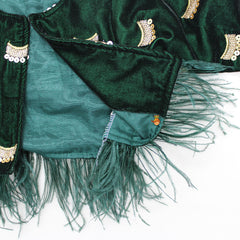 Pre Order: Velvet Top With Sequin Work Jacket And Lehenga