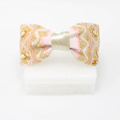 Sequin And Bead Work Pale Pink Hair Band