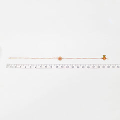 Shaded Beige Crochet Flower Rakhi