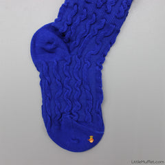 Self Design Socks- Royal Blue