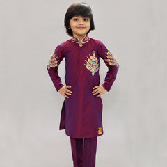 Pre Order: Embroidered Gota Patti Kurta And Pyjama