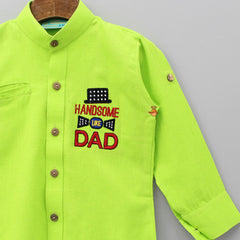 Green Embroidery Shirt