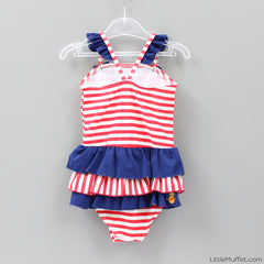 Red And Blue Swimsuit