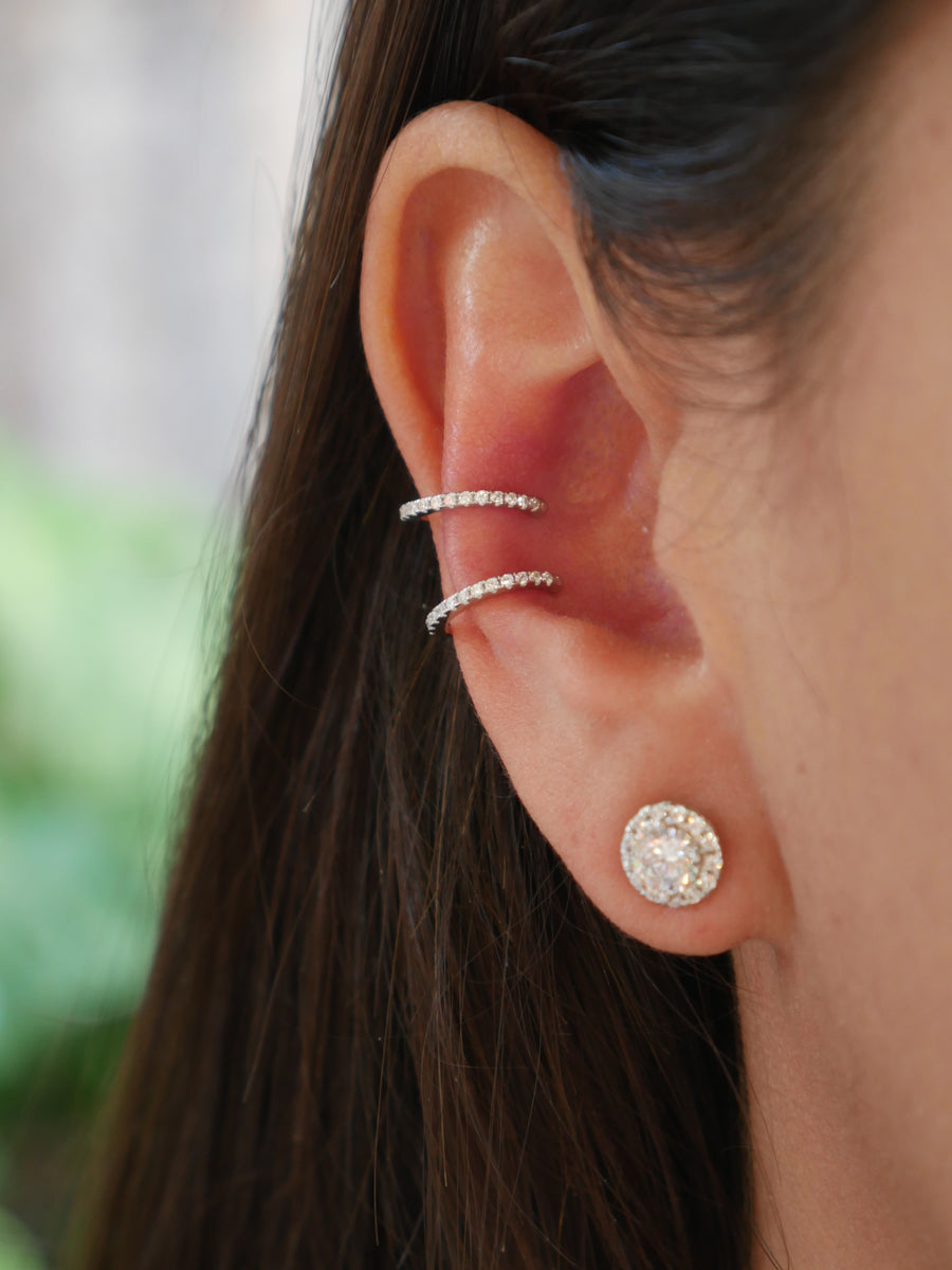 OX JEWELRY Silver Ear Cuff S - ピアス(片耳用)