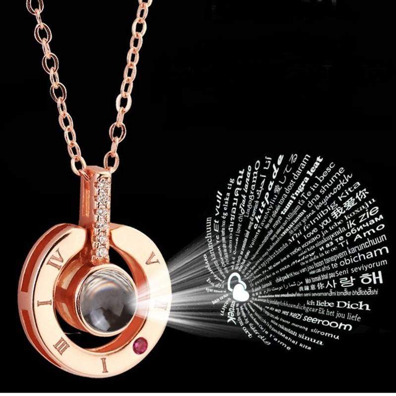 hidden message lovers necklace