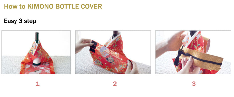 how to KIMONO bottle cover