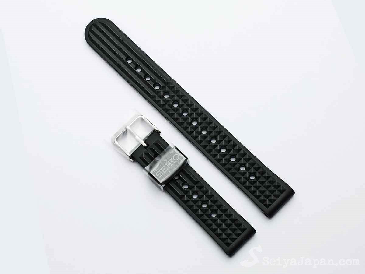 SEIKO 19mm Silicon Strap "Waffle" for SBDX019 /R02B011J9 - seiyajapan.com