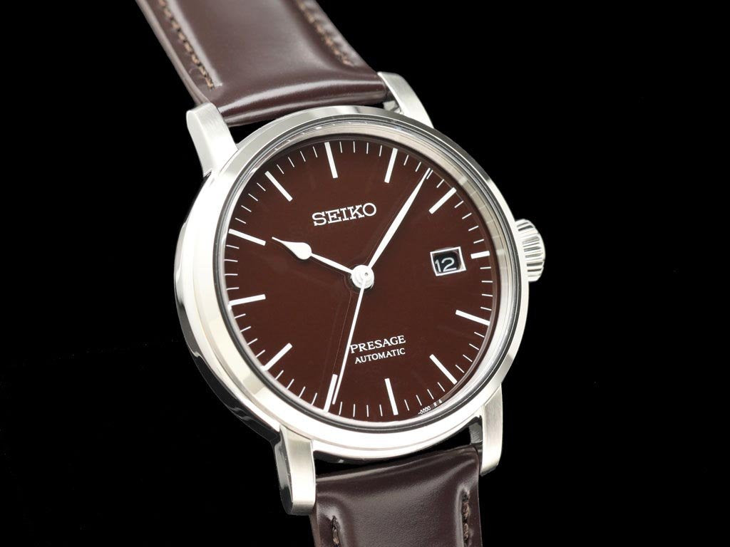 SEIKO AUTOMATIC PRESAGE SARX067 "BROWN ENAMELED DIAL"  Made in Japan - seiyajapan.com