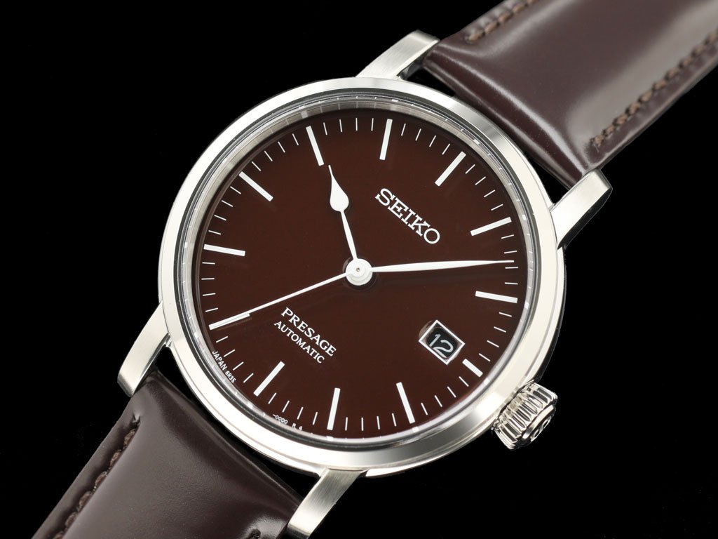 SEIKO AUTOMATIC PRESAGE SARX067 "BROWN ENAMELED DIAL"  Made in Japan - seiyajapan.com