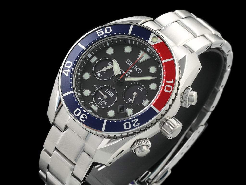 Seiko Prospex 200M Diver Solar Chronograph Sbdl067 Padi Special Edition Solar-Quartz