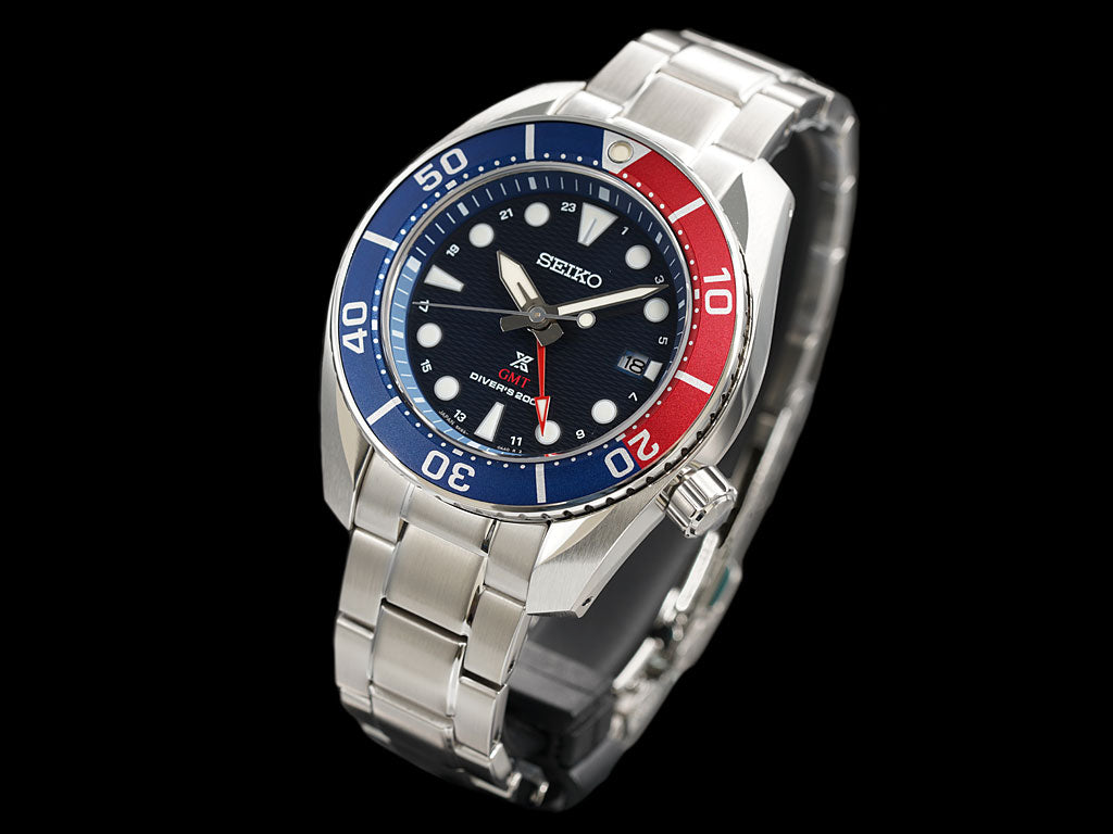 SEIKO Prospex 200M Diver Solar GMT SBPK005 Made in Japan