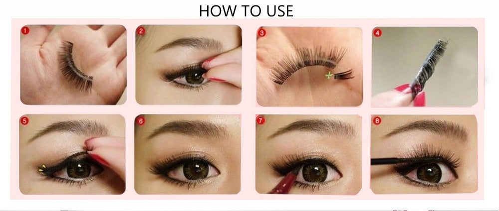 How to use false eyelashes