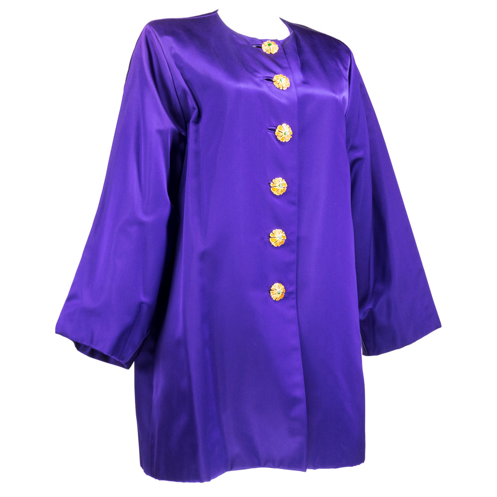 purple evening jacket