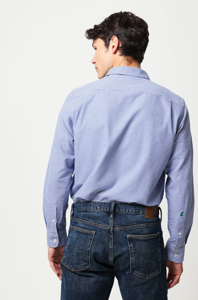 Eaton Ink Gingham Oxford Shirt