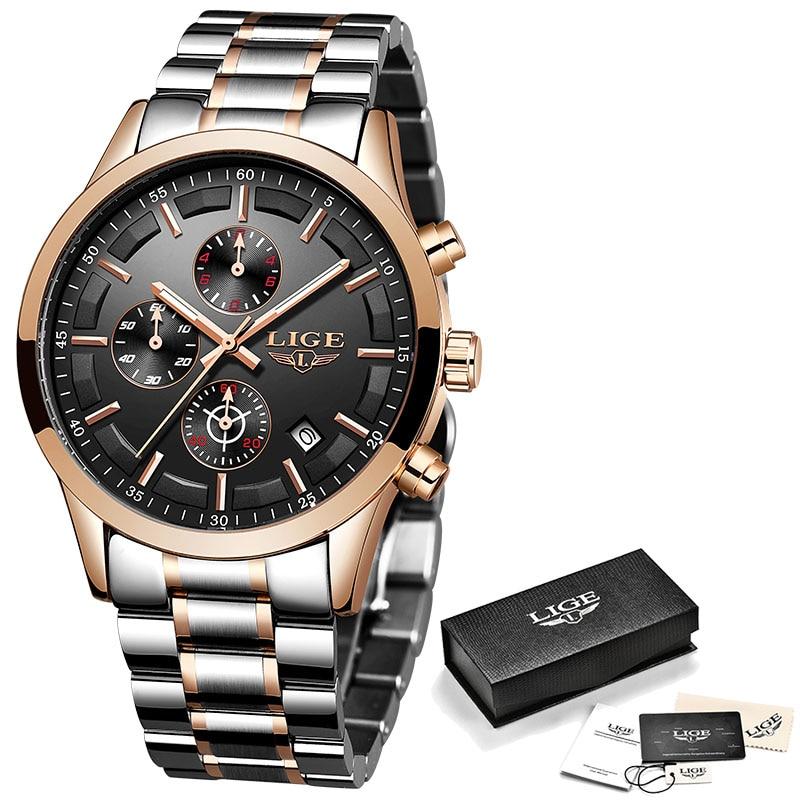 lige mens watches top brand luxury