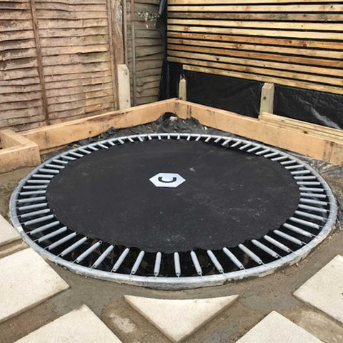 Small backyard trampoline