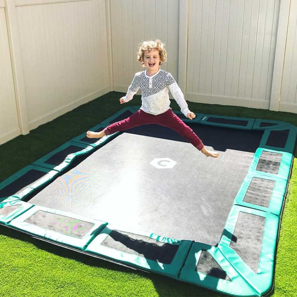 backyard trampoline