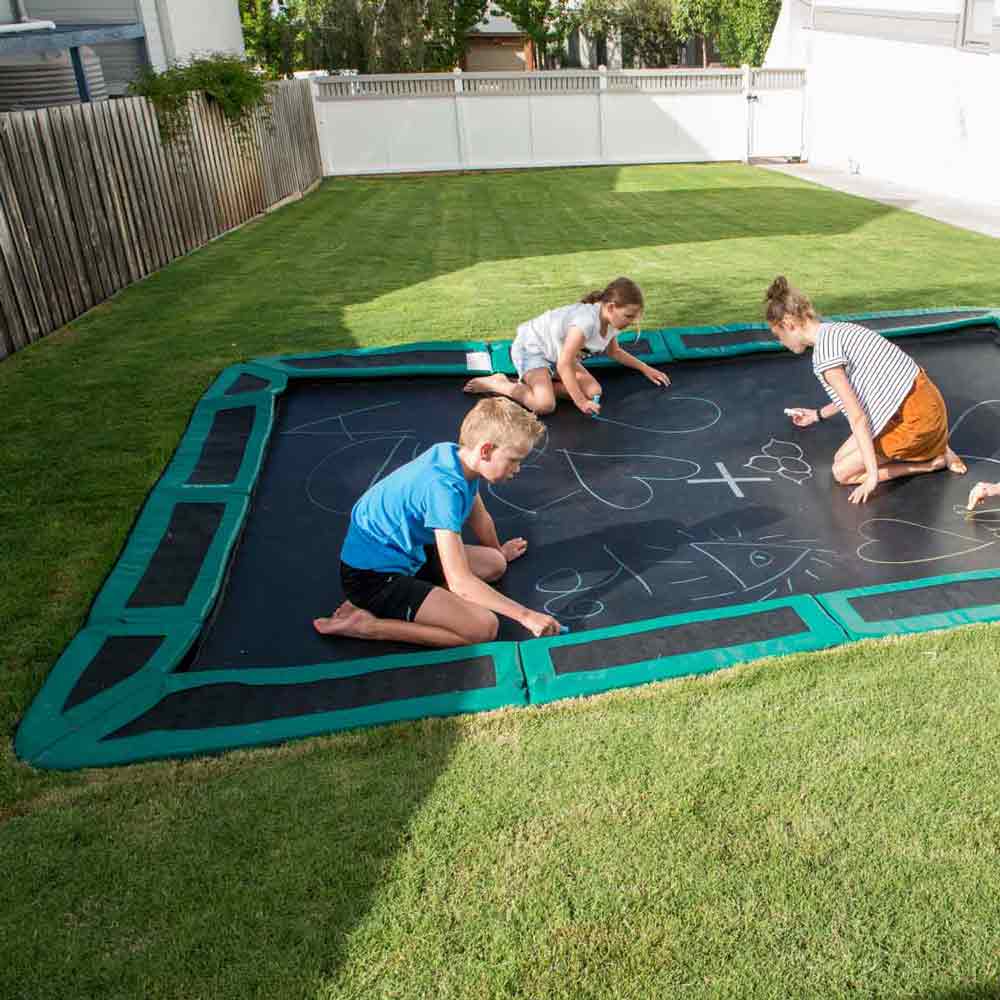 10ft x 6ft rectangular In-ground trampoline kit - Capital Play
