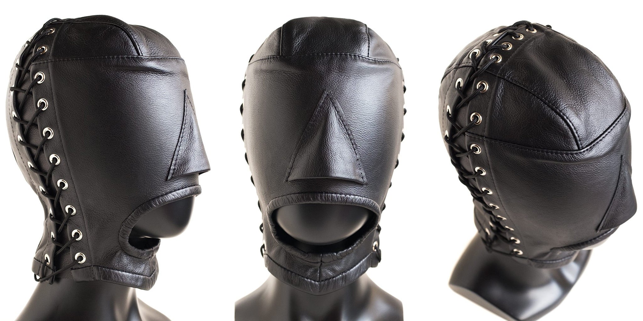 Male Stockroom Blog: Product Highlight on the Open Mouth Leather Hood 