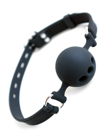 Silicone Breathable Ball Gag-BDSM GEAR, BEST SELLERS, GAGS & MUZZLES-Male Stockroom