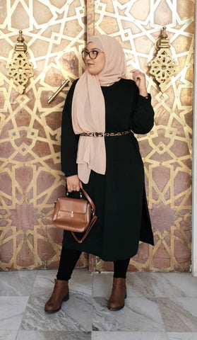 Mode modeste femme hijab abaya grande taille jilbeb
